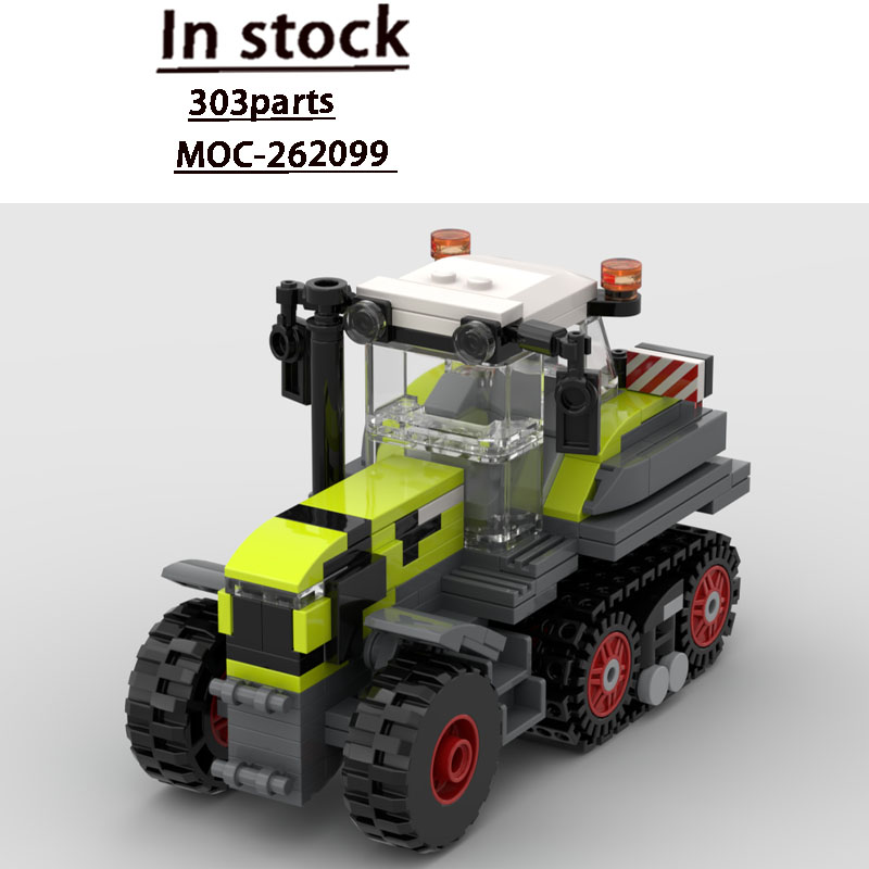 Agriculture Farming For Kids - MOC-262099 City New Farm Landwirtschaftlicher Traktor-Baustein-Modellbausatz,