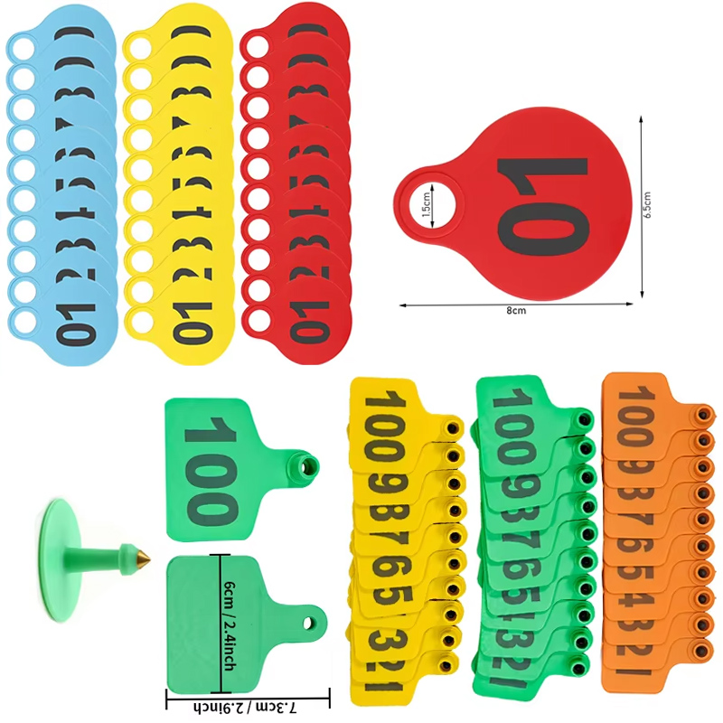 Livestock Ear Tag - 001-100 Hängeetiketten aus TPU für Rinder/Ohrmarke