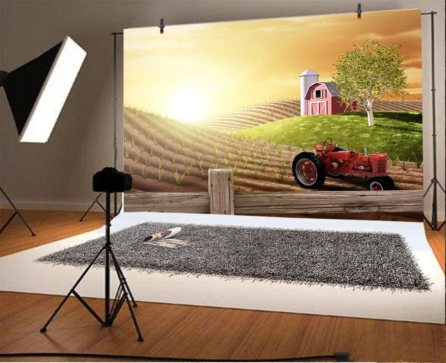 Morgenliche Einfamilienfeier a – Agriculture Farming Background Bewertung und Preis
